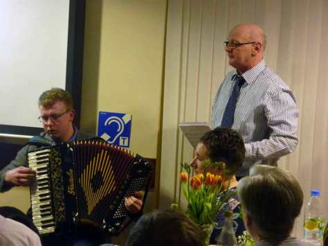 Iain & Bernie during "Am falbh thu leum"